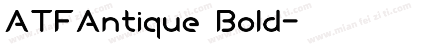 ATFAntique Bold字体转换